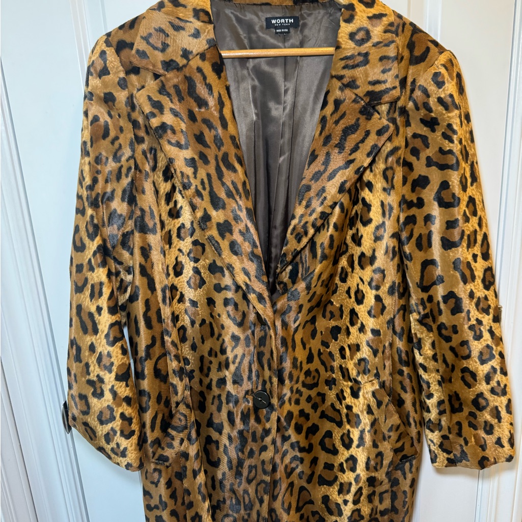 Worth New York Leopard Print Jacket